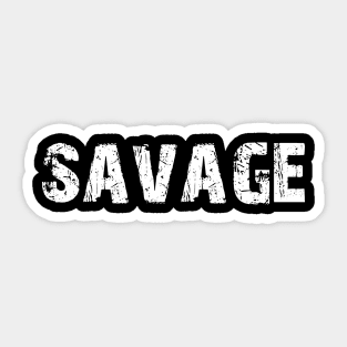 Unleash Your Wild: Savage Sticker